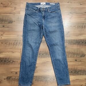 Frame Denim Le Skinny De Jeanne Crop Low Rise Medium Wash‎ Size 29
